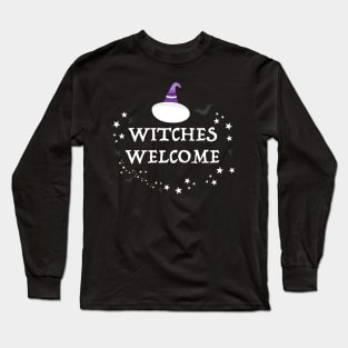 Witches welcome Halloween II Long Sleeve T-Shirt